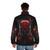 Lady Maria Bloodborne Inspired Puffer Jacket with blood theme and dark fantasy design - men back