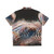 Colorful Hawaiian shirt featuring the rainbow snakehead fish, Channa bleheri - Back