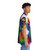 A colorful Hawaiian shirt featuring a poodle in a rainbow print design - People Pight