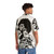 Afua Asantewaa Hawaiian Shirt featuring afro-caribbean tropical design - Flat lay