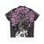 Afterlife Hawaiian Shirt featuring a skull and floral dark art print - Back
