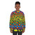 Retro 1997 neon rainbow leopard print sweatshirt - women