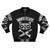 Murdercats bomber jacket with a dark and edgy cat design