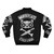 Murdercats bomber jacket with a dark and edgy cat design - Back