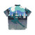Ice Skater Wearing a Festive Hawaiian Shirt with Holiday Graphics - Back
