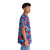 Colorful Hawaiian shirt with rainbow fish scales design - People Pight