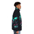 Lv 426 puffer jacket featuring a xenomorph alien monster design - men side right