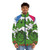 LSD Albert Hofmann Bicycle Day Puffer Jacket with trippy, psychedelic design - men front