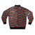 Vibrant rainbow sequin bomber jacket with a colorful, abstract mosaic pattern - Back