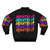 Bright and bold retro bomber jacket with 80s/90s inspired design - Back
