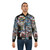 Contemplating Bomber Jacket - An abstract, neo-expressionist design featuring a face and words by mijumi art - Lifestyle