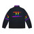Gay pride puffer jacket featuring the Gemini zodiac sign and LGBTQ+ colors - Back