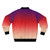 Ombre gradient purple yellow bomber jacket - Back