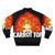 Carrot Top Bomber Jacket with Vibrant Orange Color - Back