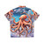 Abstract octopus Hawaiian shirt with colorful tropical pattern - Back