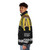 Puffer jacket featuring the poster for the Italian horror film "The House with Laughing Windows" - men side left