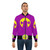 A purple and yellow bomber jacket with a LarryBoy-inspired design - Lifestyle