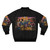 Colorful and vibrant retro bomber jacket with soul train and disco-inspired design - Back