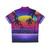 Radiant synthwave Hawaiian shirt with neon tropical aesthetics - Back