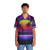 Radiant synthwave Hawaiian shirt with neon tropical aesthetics - People Front