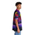 Radiant synthwave Hawaiian shirt with neon tropical aesthetics - People Pight