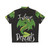 I Love Dragons Hawaiian Shirt with Green Dragon Print - Back