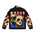 Kylie Minogue wearing a colorful, graphic puffer jacket from The Face magazine - Back