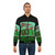 "Don't Hug Me I'm Scared" inspired bomber jacket in green color, featuring the iconic quote "Green Is Not a Creative Color" - Lifestyle