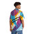 80s style retro fashion hawaiian shirt with radical pattern - Flat lay