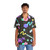 80s retro grid design Hawaiian shirt with abstract cyberpunk aesthetic - Lifestyle