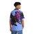 Bi Crow 2023 Hawaiian Shirt with beautiful bird, floral, and bisexual pride design - People Back