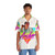 80s Hawaiian Shirt with Archer Vice-Inspired Triangle Design - Lifestyle