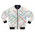 Bomber jacket featuring a map of the Boston public transportation system