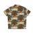 Vibrant Hawaiian shirt featuring wildlife at a baobab tree - Back
