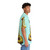 Whooping snake themed hawaiian shirt with bright yellow and green colors - People Pight