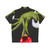 Who Stole Christmas' Hawaiian Shirt with Grinch and Santa Claus Prints - Back