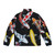 Koi Lucky Mix Puffer Jacket featuring colorful Japanese koi carp - Back