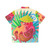 Colorful Hawaiian shirt with cartoon octopus design - Back