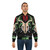 Chaos War Rat Bomber Jacket with Skull and Horned Rat Design - Lifestyle