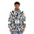 Knives Out Puffer Jacket featuring knife art design - men front