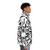 Knives Out Puffer Jacket featuring knife art design - men side right