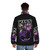 Starchild KISS Puffer Jacket featuring the iconic KISS band logo and Paul Stanley's Starchild character - men back