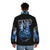 Kiss Band Spaceman Puffer Jacket with KISS logo and Spaceman design - men back