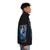 Kiss Band Spaceman Puffer Jacket with KISS logo and Spaceman design - men side right