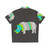 Rhino Hawaiian Shirt with Legendary Animals Nature Print - Back