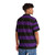 Purple and black wide horizontal striped Hawaiian shirt - People Back