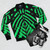 Emerald Diamond Bomber Jacket - Stylish and Fashionable Outerwear - Flat lay