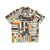 Retro VHS Hawaiian Shirt with Colorful 80s/90s Pop Culture Pattern