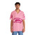 Pink Hawaiian shirt with cute narwhal design - People Front