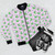 Spriggy Pattern Bomber Jacket with Floral Design - Flat lay